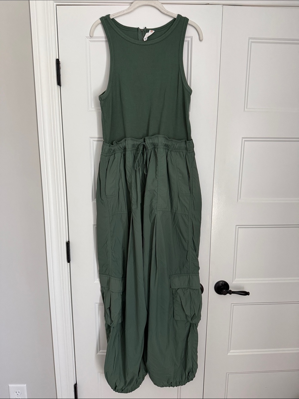 Anthropologie Daily Practice Ribbed Sage Green Tank Top